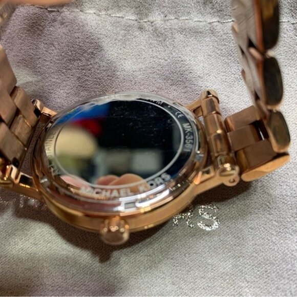 Michael Kors copper gold rose gold watch